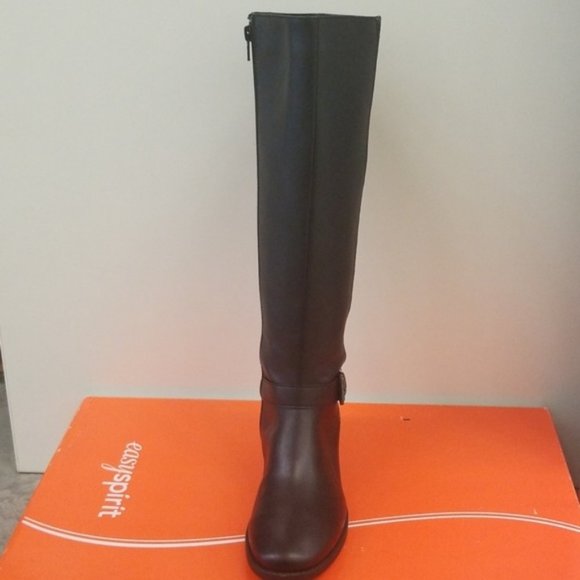 Easy Spirit Nadette Black Leather Long Boots - Picture 6 of 6